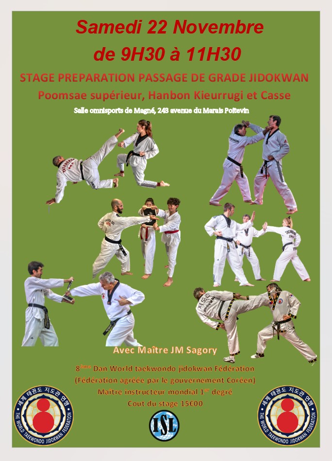 Stage de Préparation au Passage de Grade Jidokwan