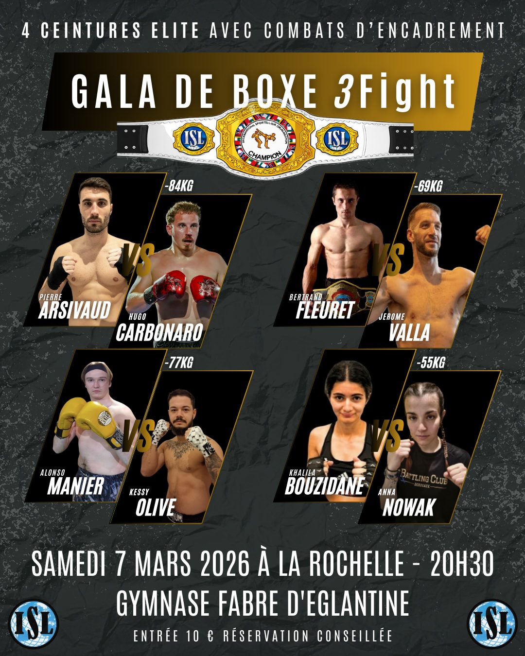  Gala de Boxe 3Fight – La Rochelle 2026