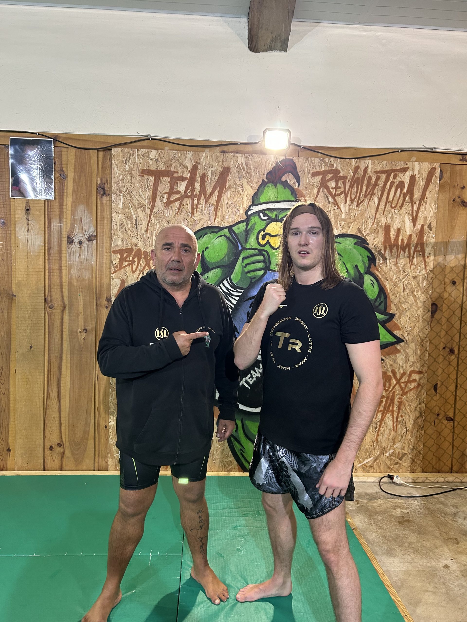 Alonso Manier avec son coach