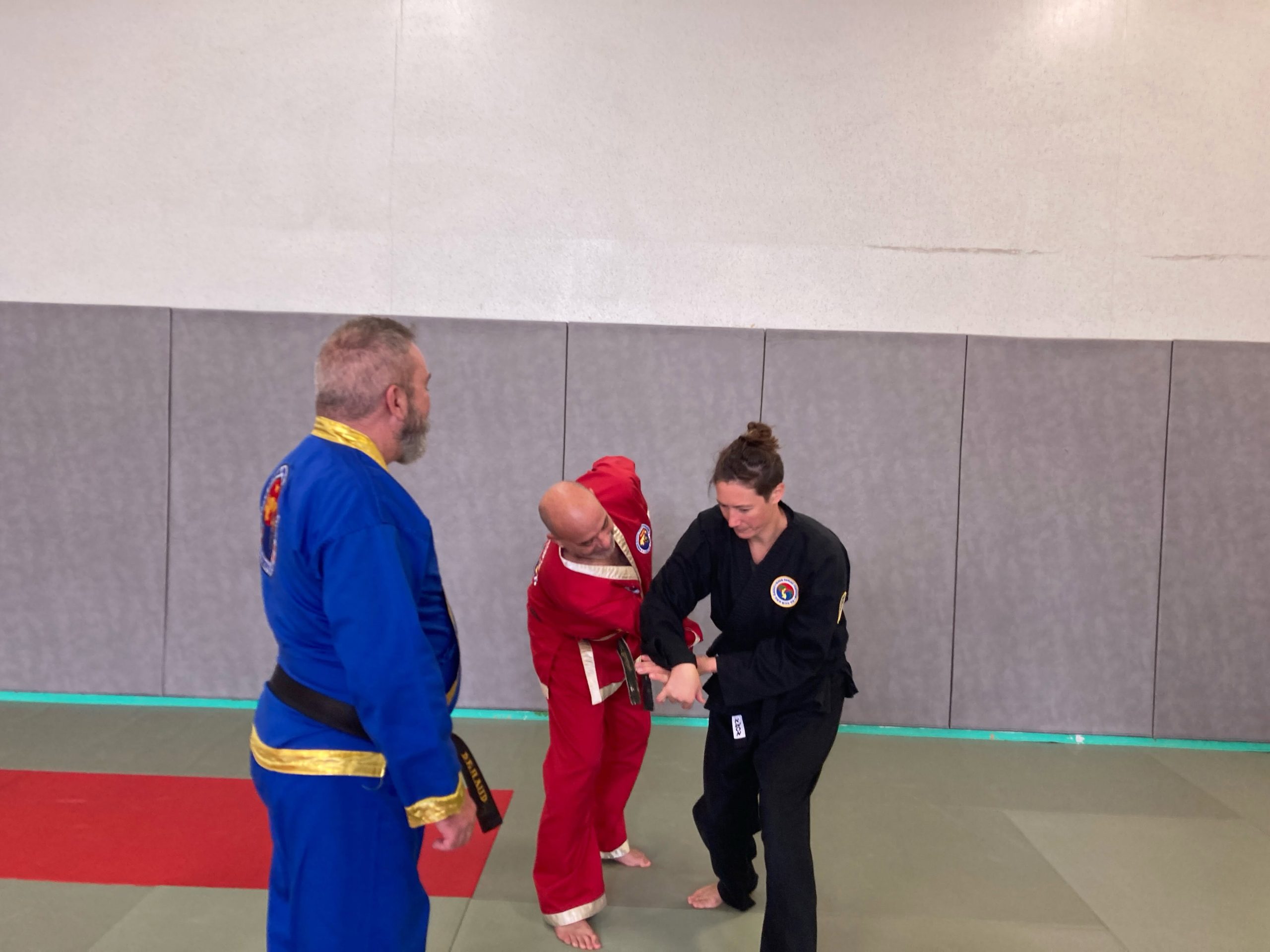 Pratiquants pendant le stage Hapkido