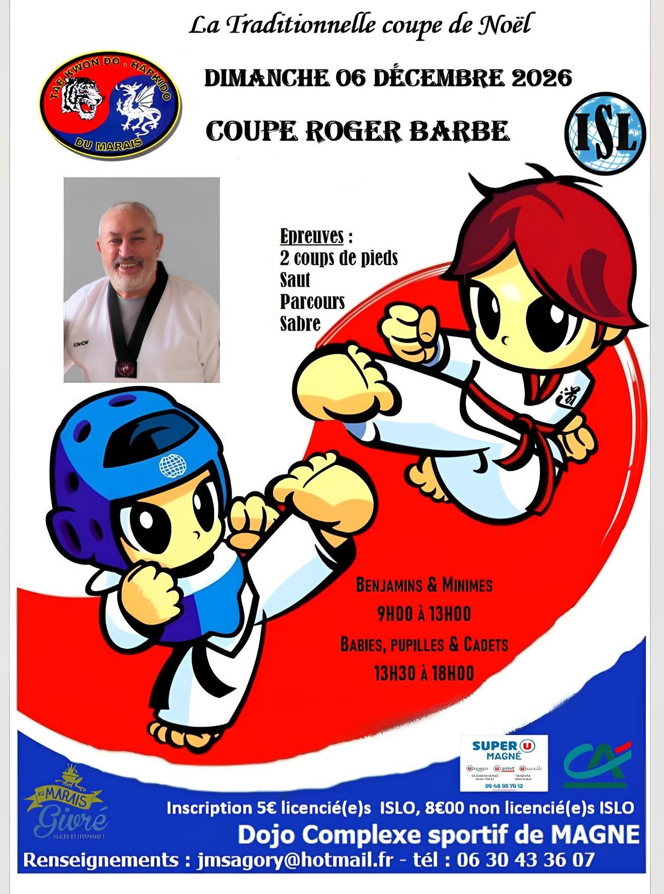 Affiche Coupe Roger Barbe 2026 - Coupe de Noël à Magné